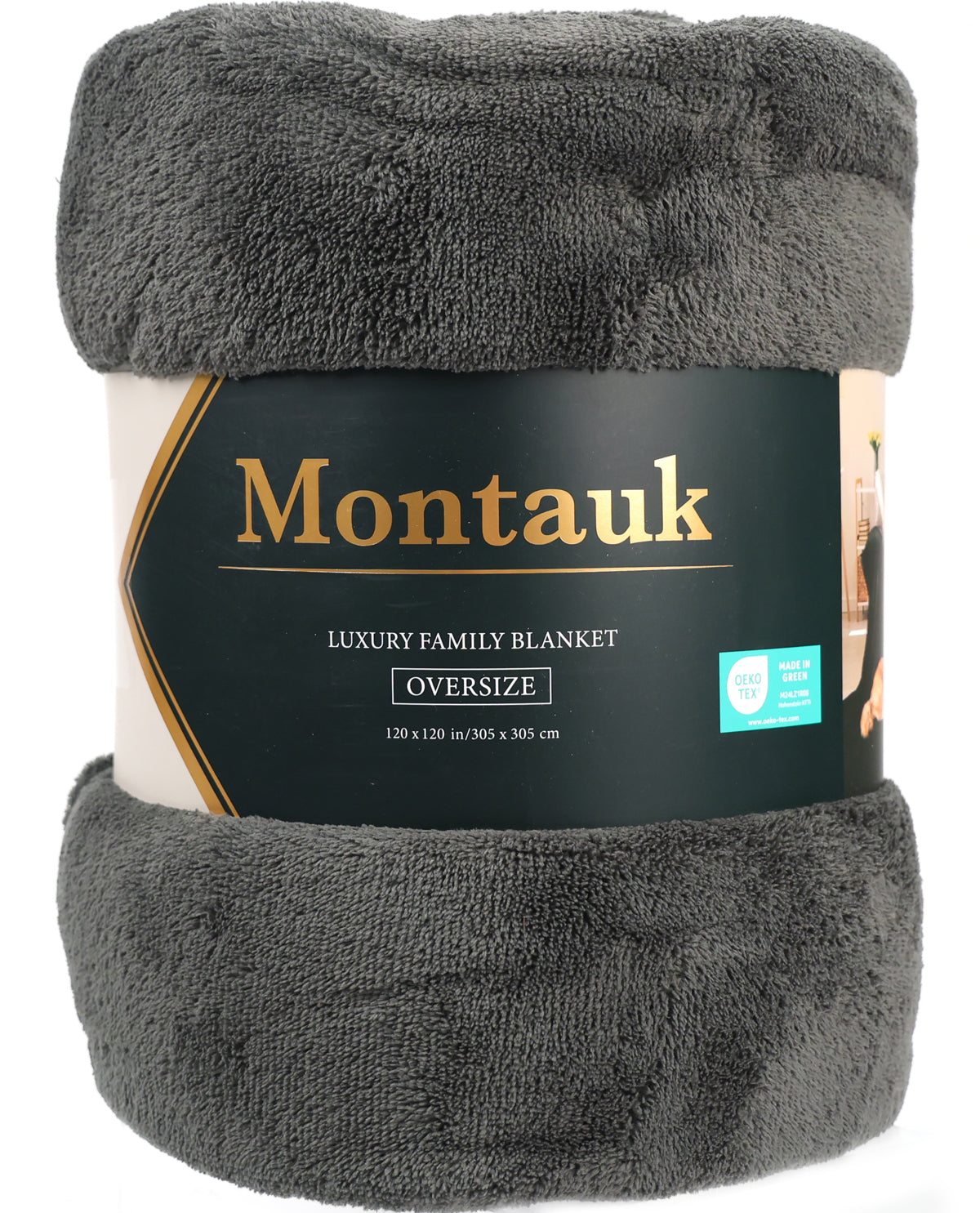Montauk Solid Luxury Shearling Family Blanket