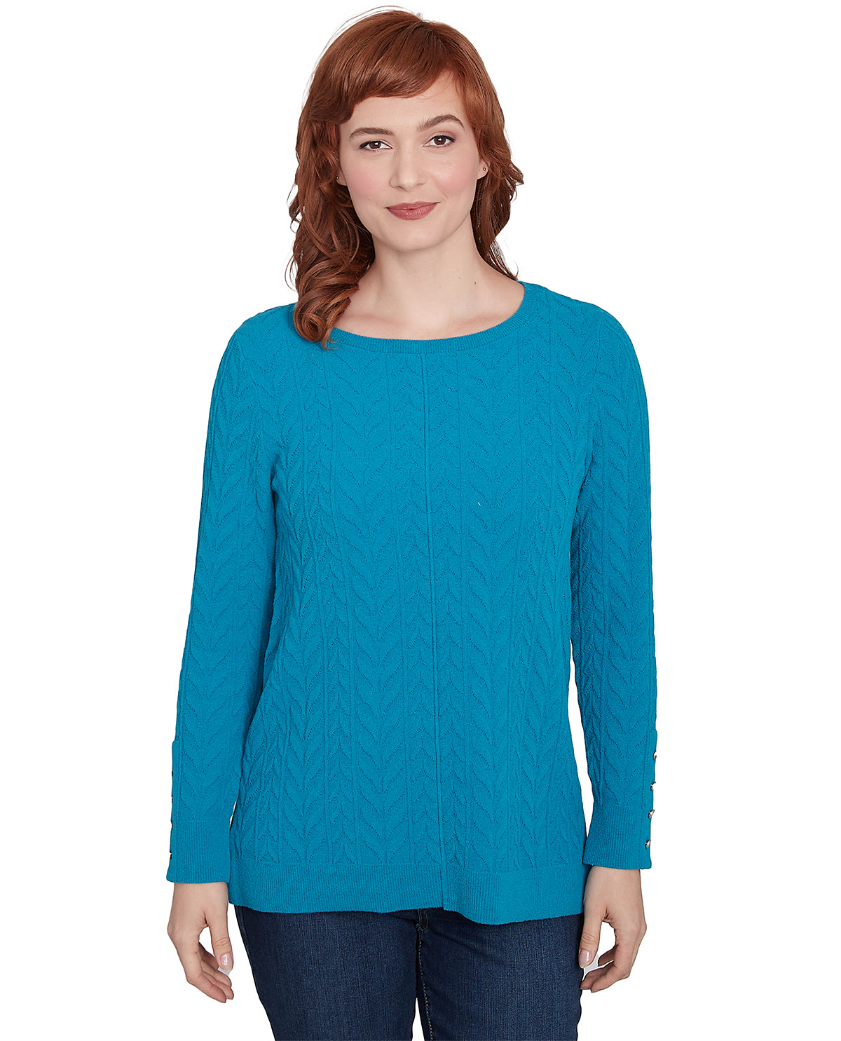 Ruby Road Missy Wintery Glow Chenille Pullover Sweater