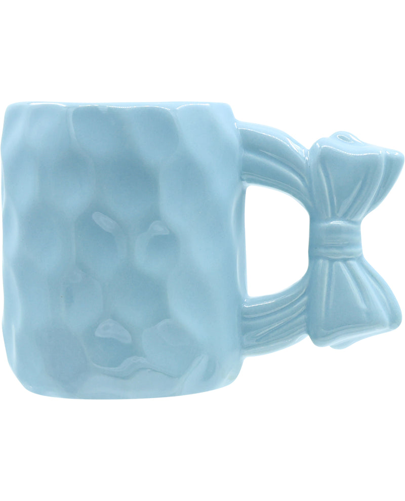 Blue Bow Ceramic Coffee Mug