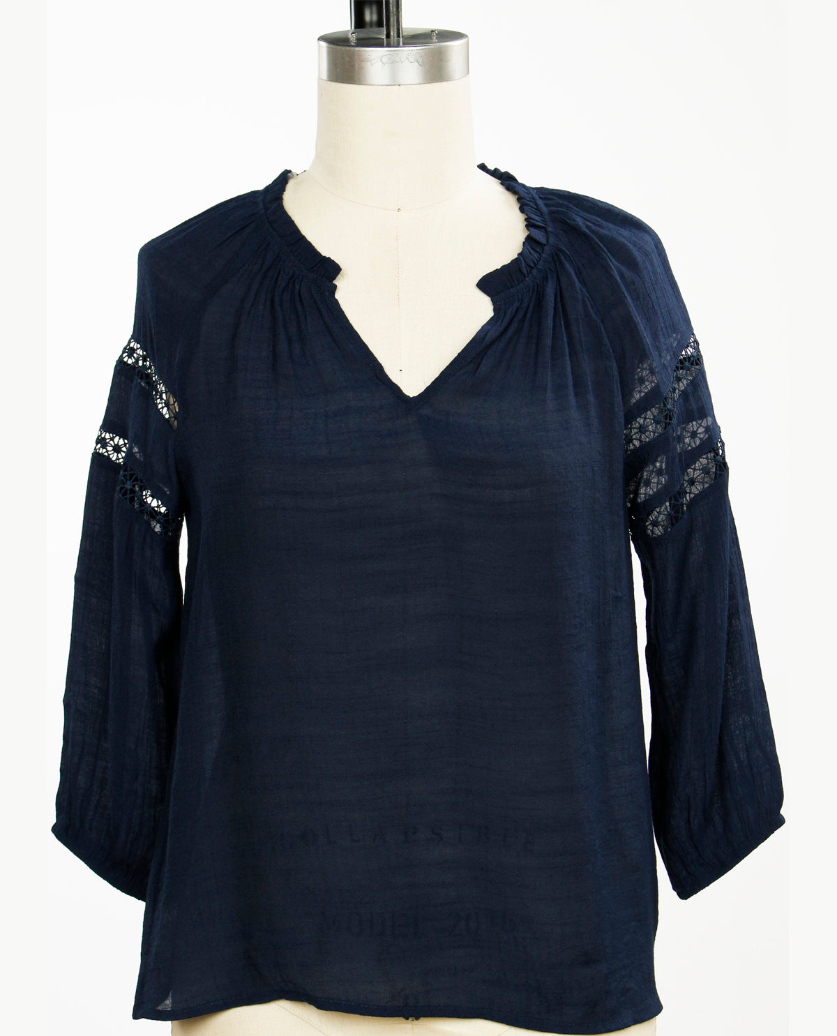 Hope & Harlow Dress Blues Slub Top