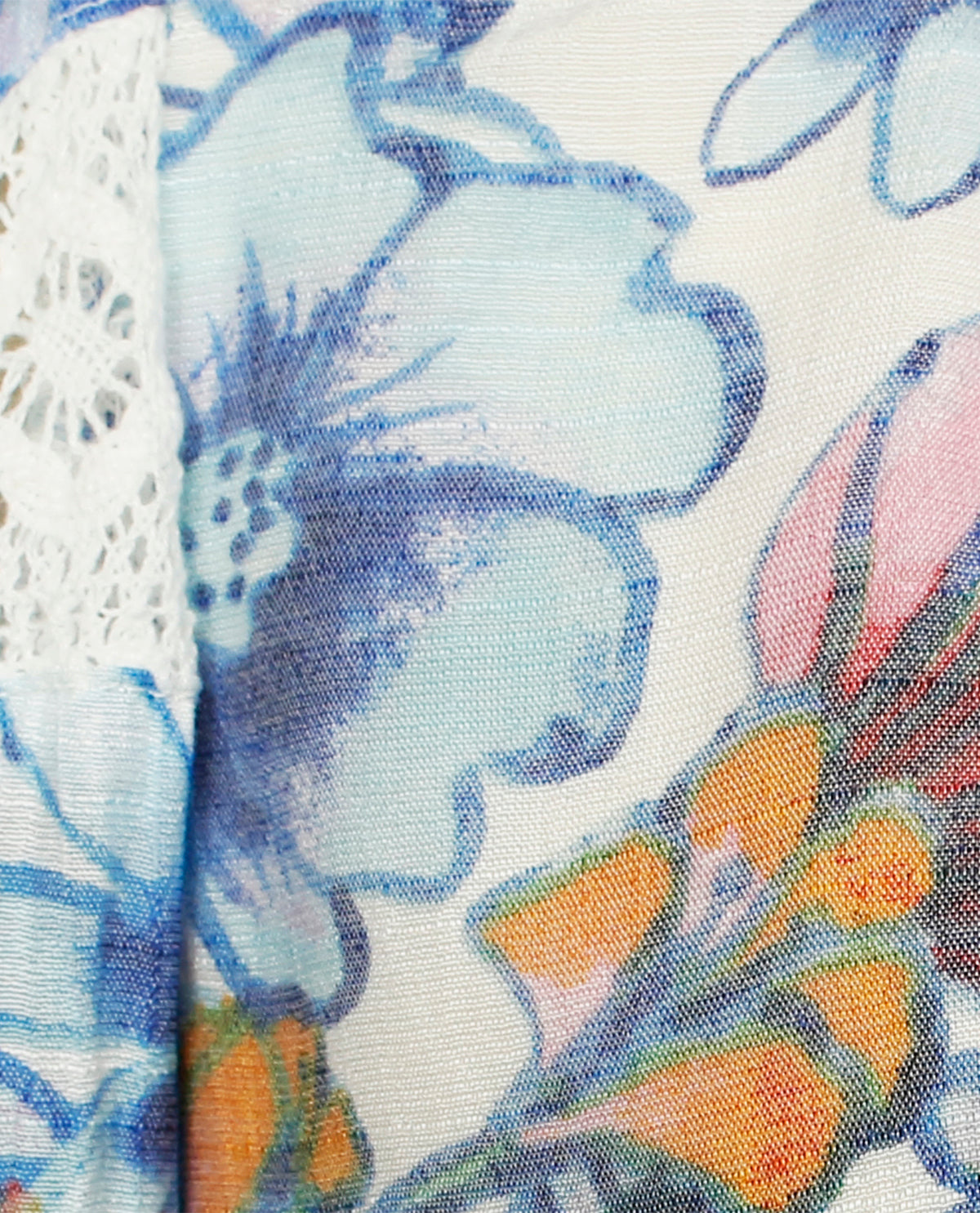 Hope & Harlow Missy Capri Breeze Floral Print Slub Top