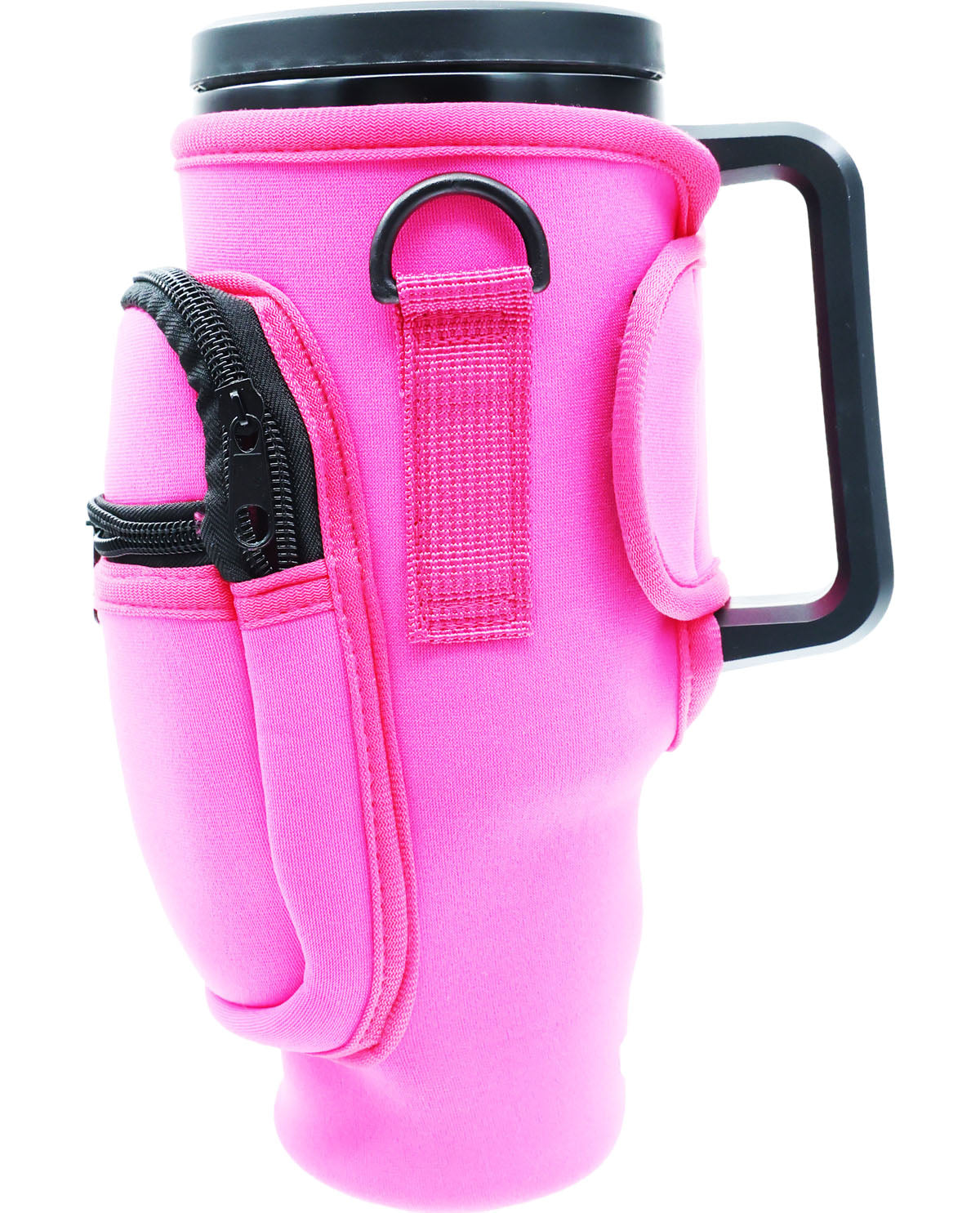 40oz. On-The-Go Stainless Steel Tumbler with Crossbody Sleeve
