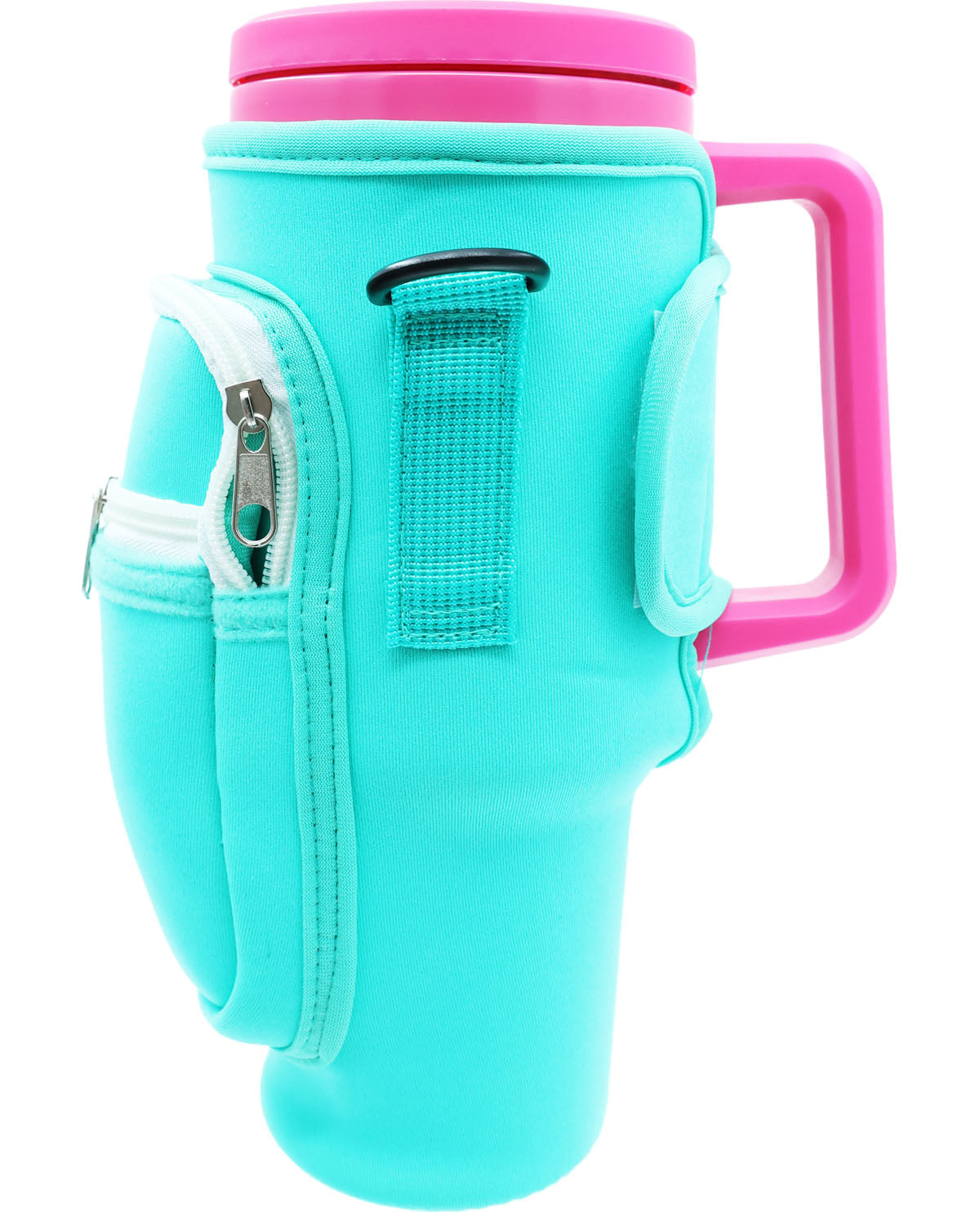 40oz. On-The-Go Stainless Steel Tumbler with Crossbody Sleeve