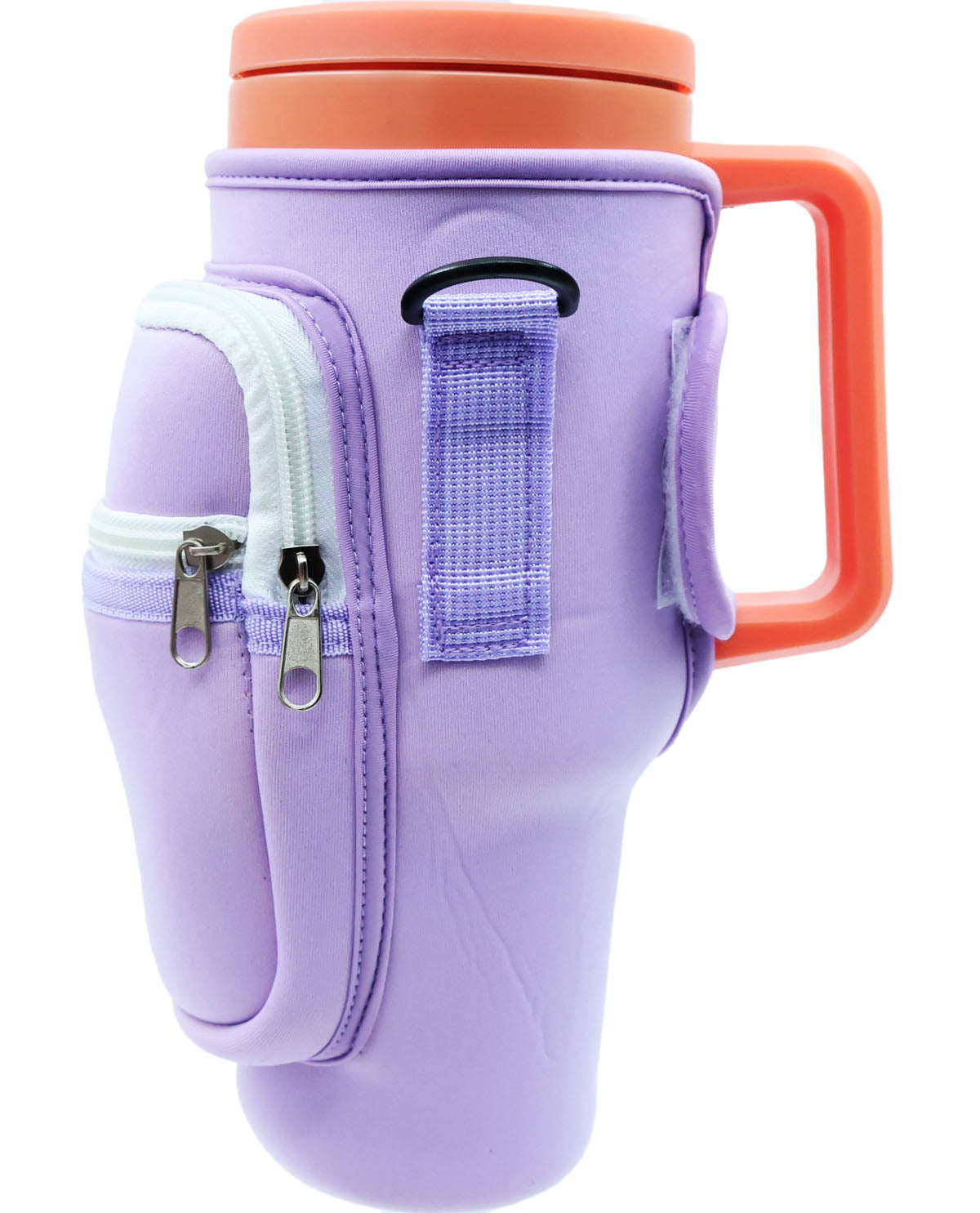 40oz. On-The-Go Stainless Steel Tumbler with Crossbody Sleeve