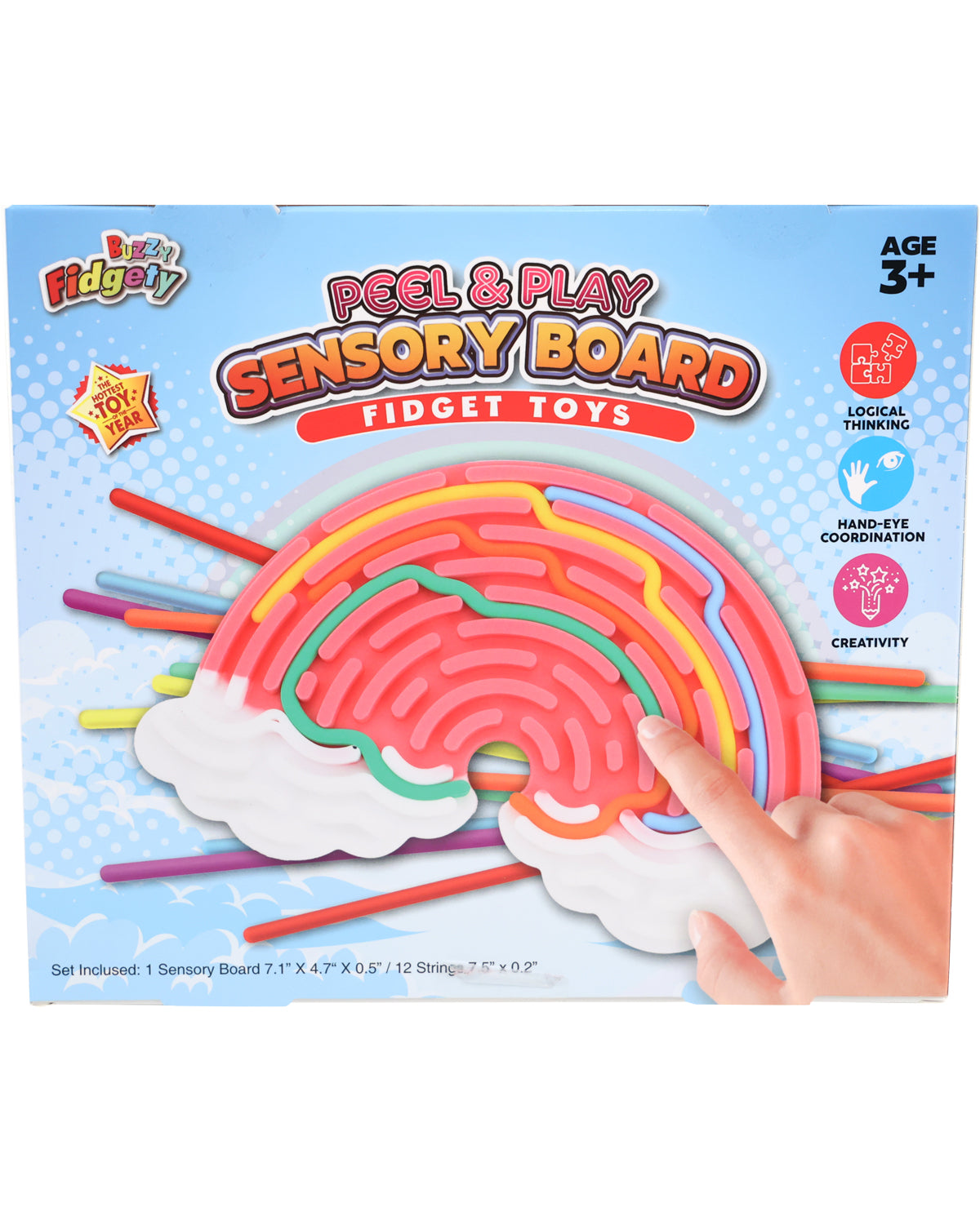 Rainbow & Unicorn Peel & Play Sensory Toy