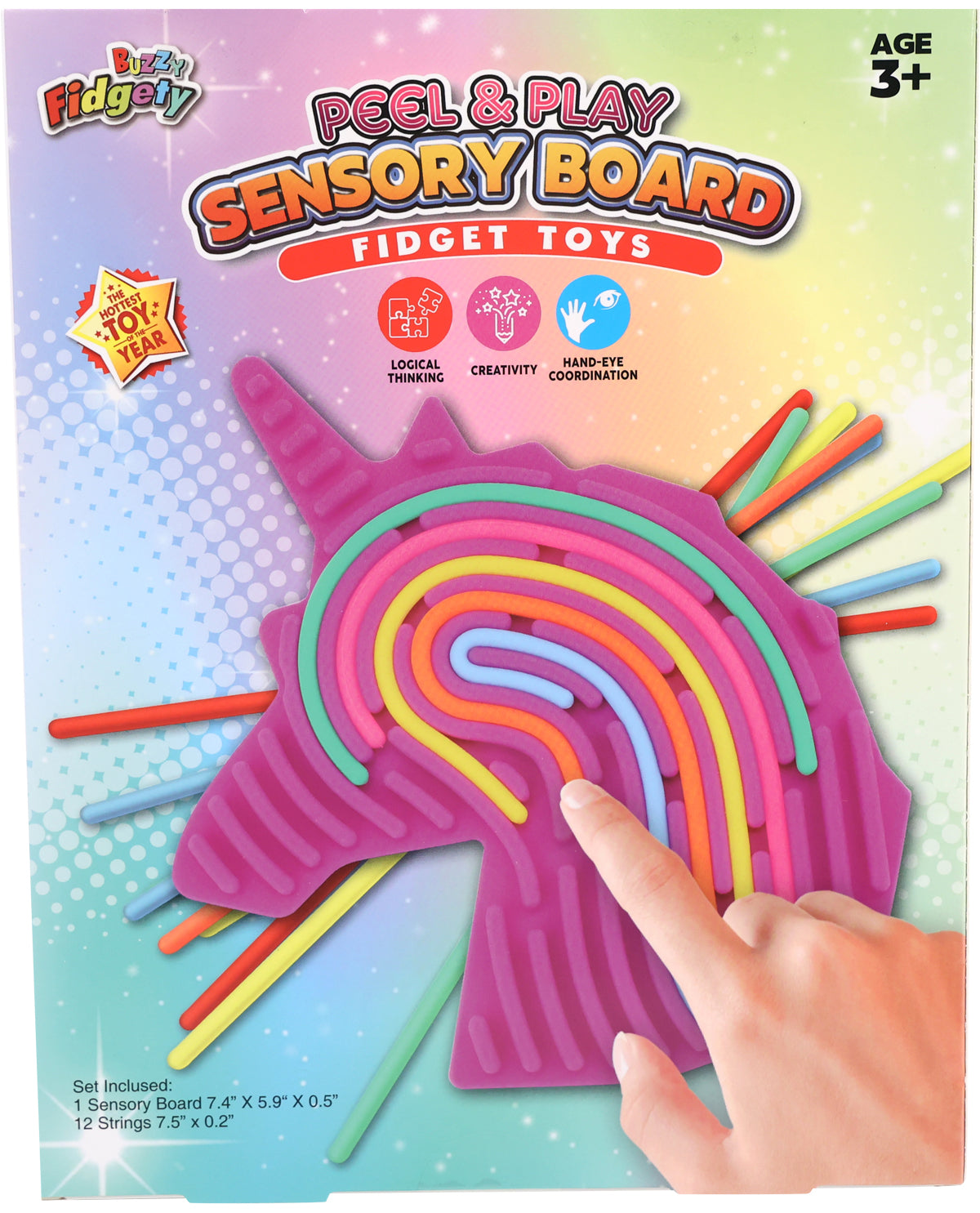 Rainbow & Unicorn Peel & Play Sensory Toy