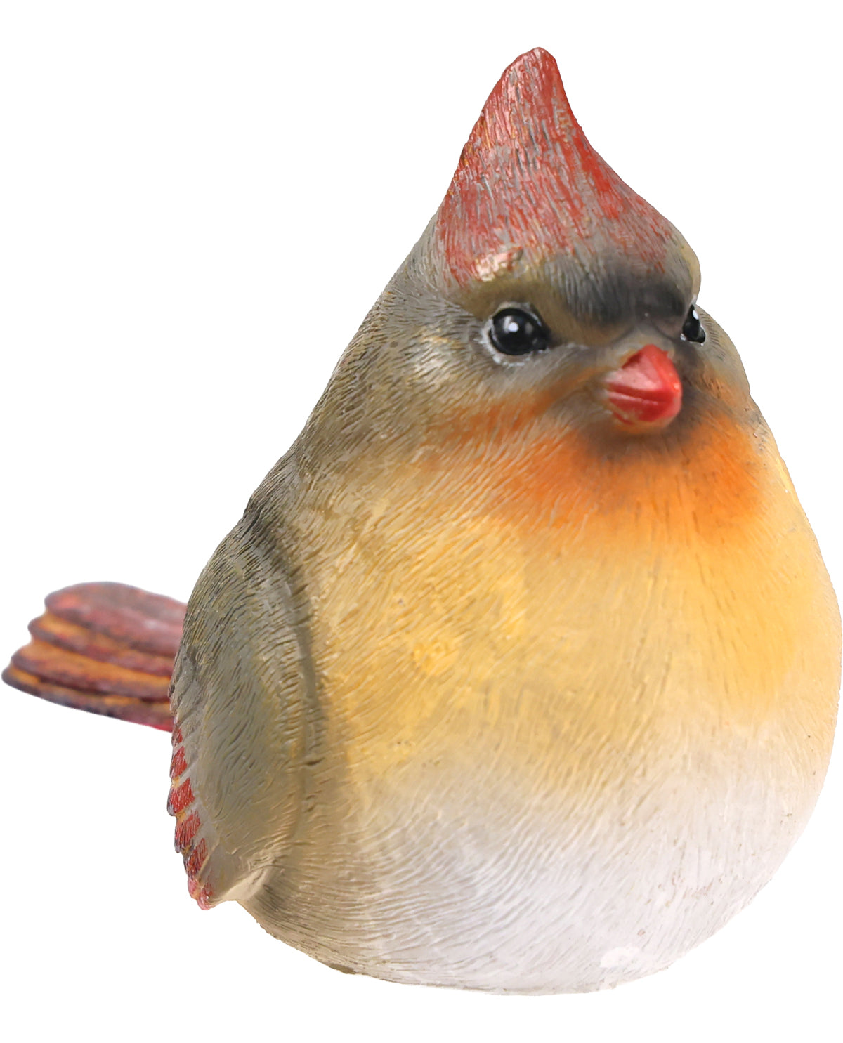 Resin Female Cardinal Decorative Figurine
