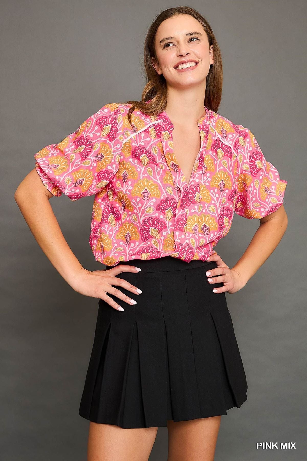 Vibrant Floral Blouse