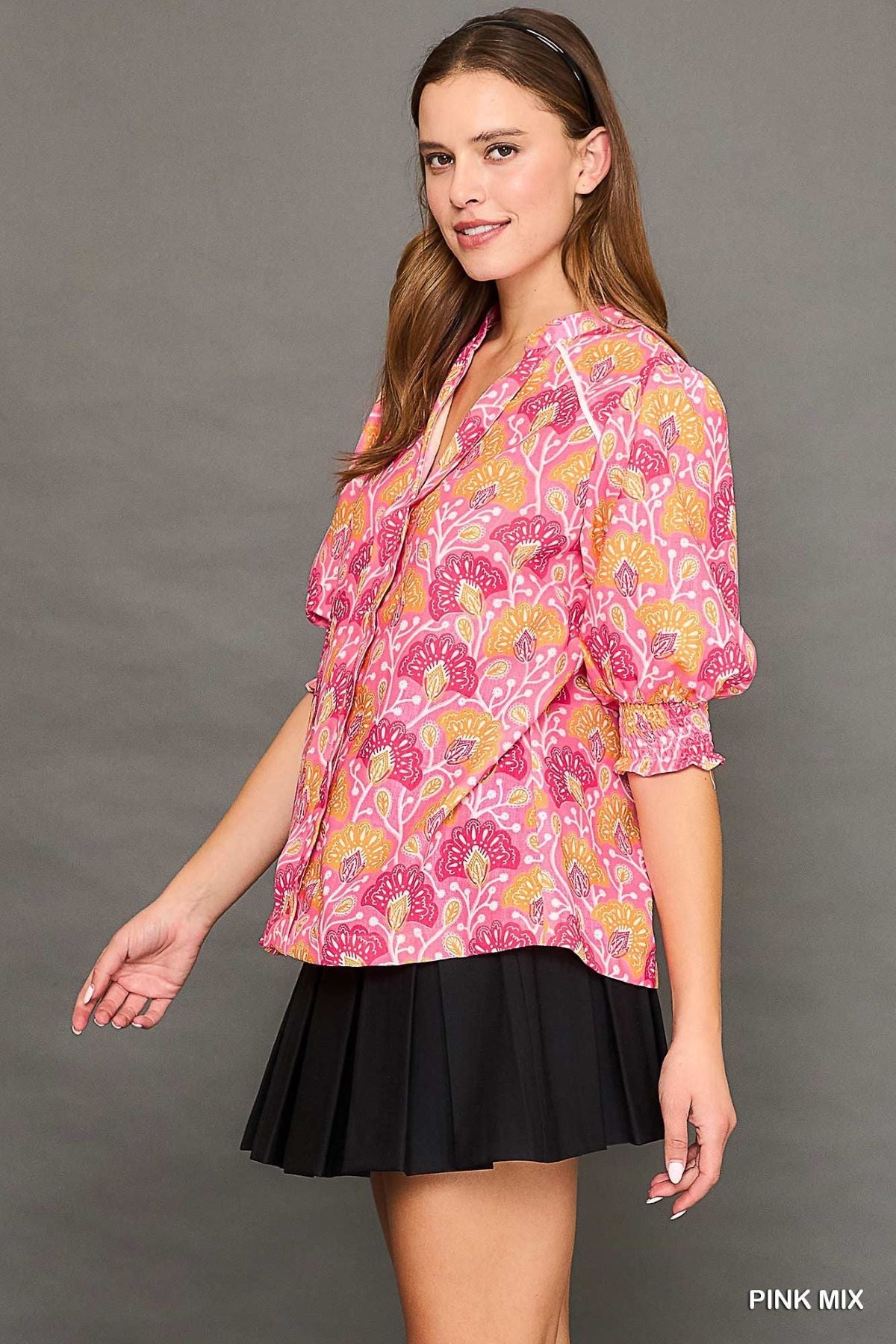 Vibrant Floral Blouse