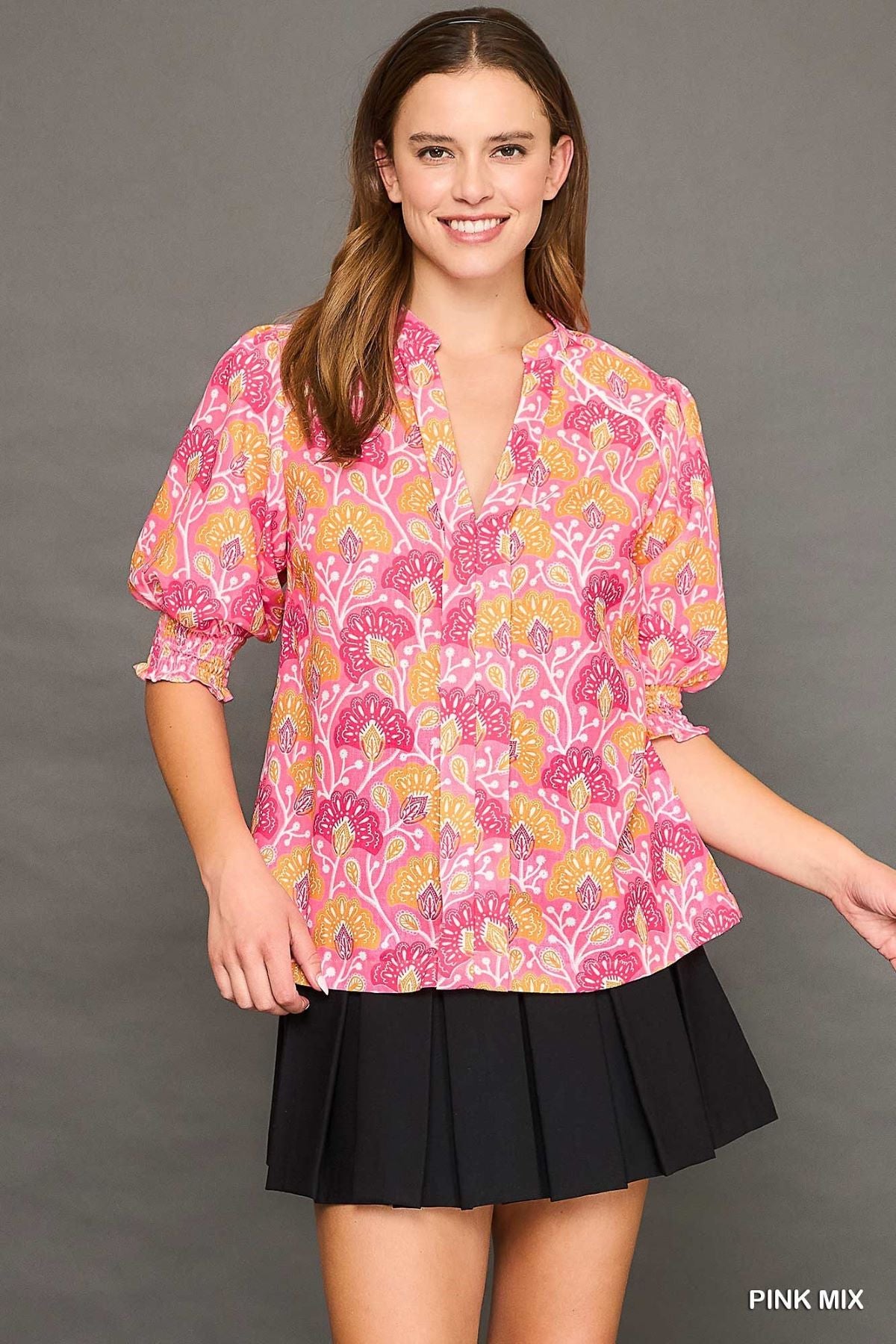 Vibrant Floral Blouse