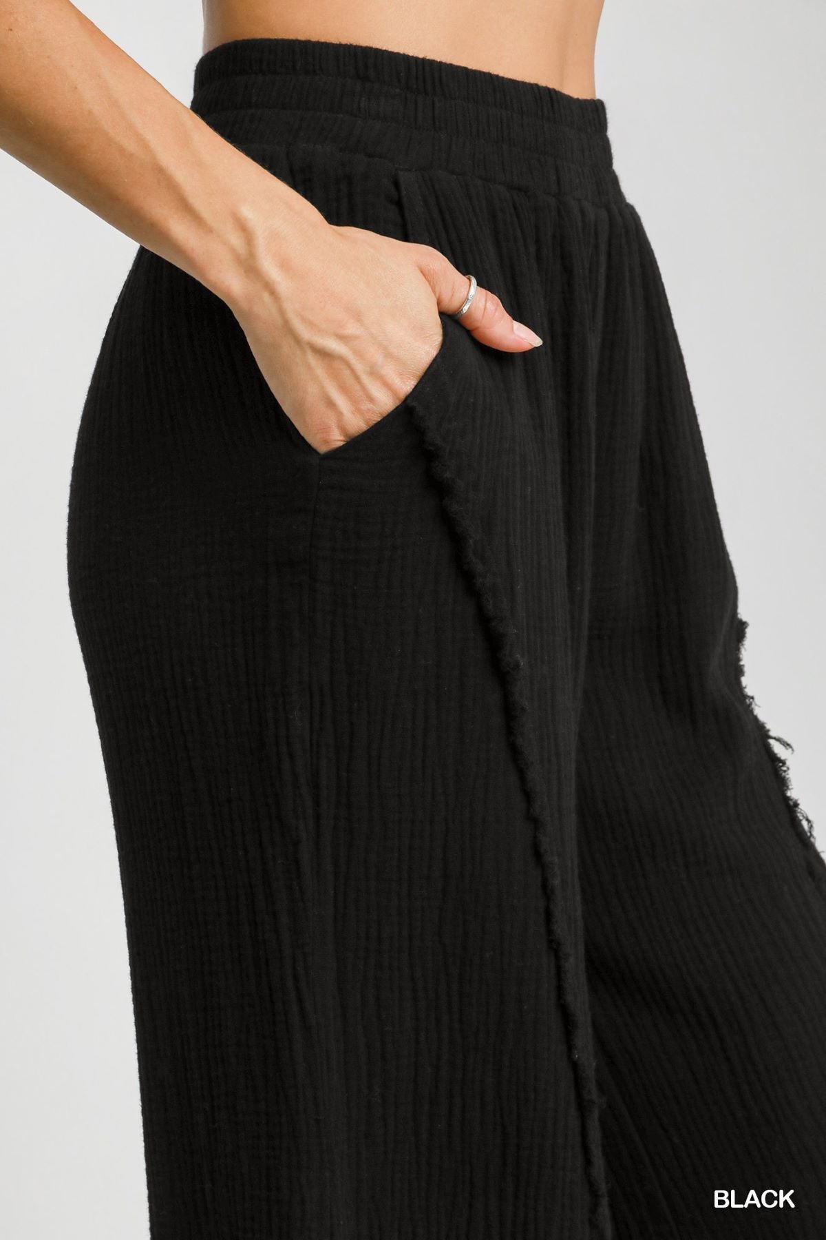Flare Leg Washed Pants