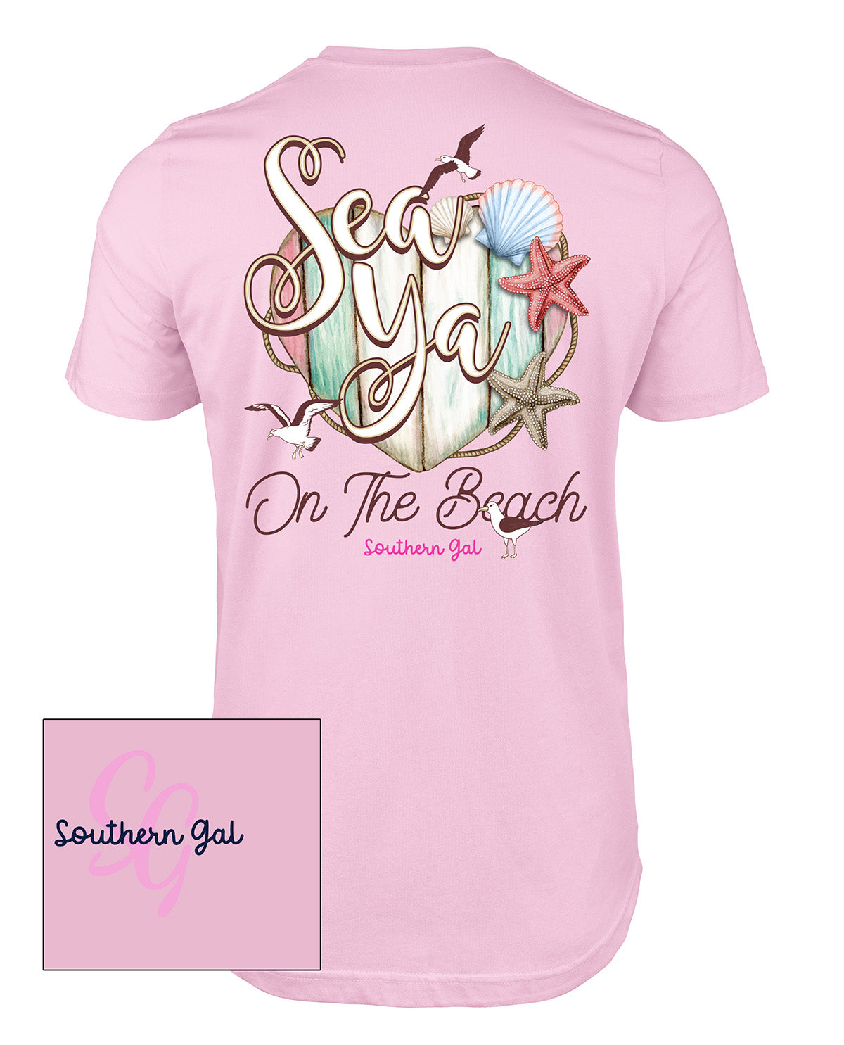 Southern Gal Sea Ya Short Sleeve Screen Tee