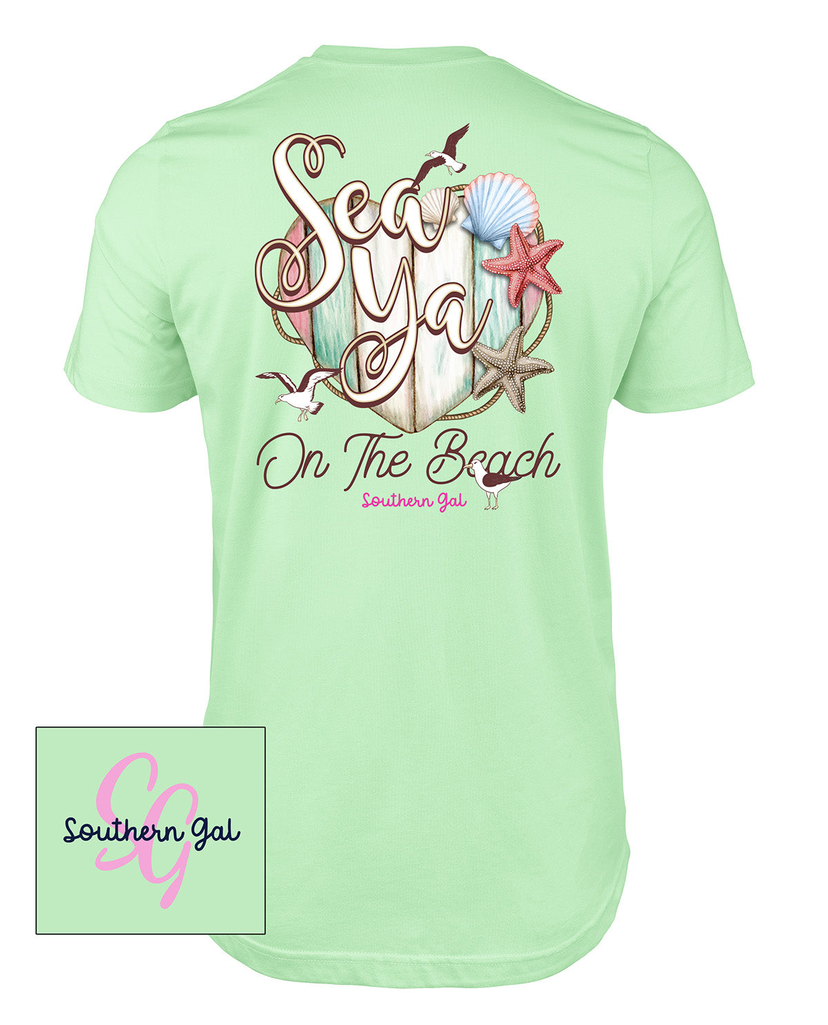 Southern Gal Sea Ya Short Sleeve Screen Tee
