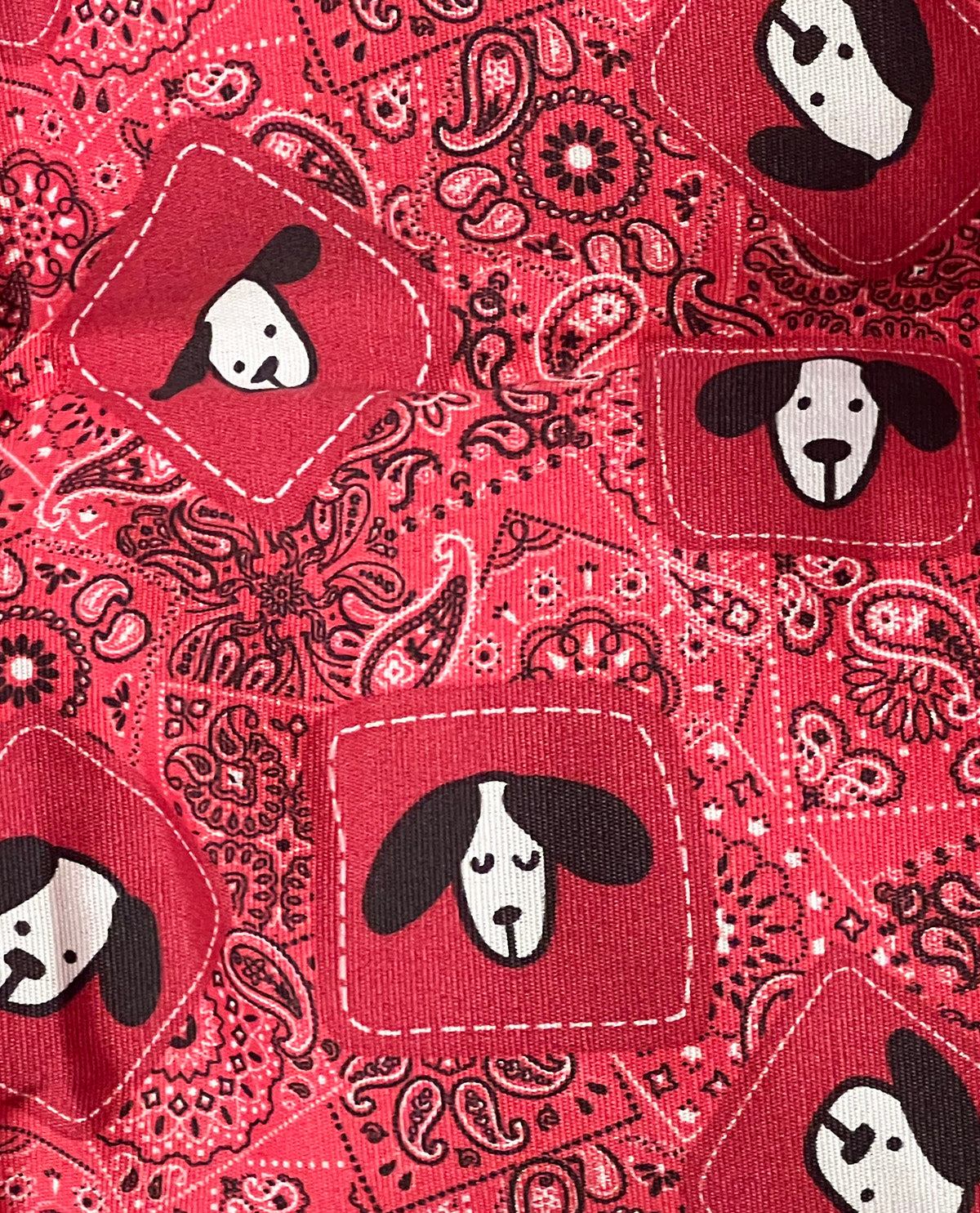 Red Bandana 30x40" Pet Bed