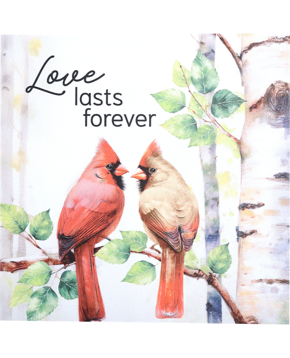 Love Last Forever Decorative Square Table Top Sitter