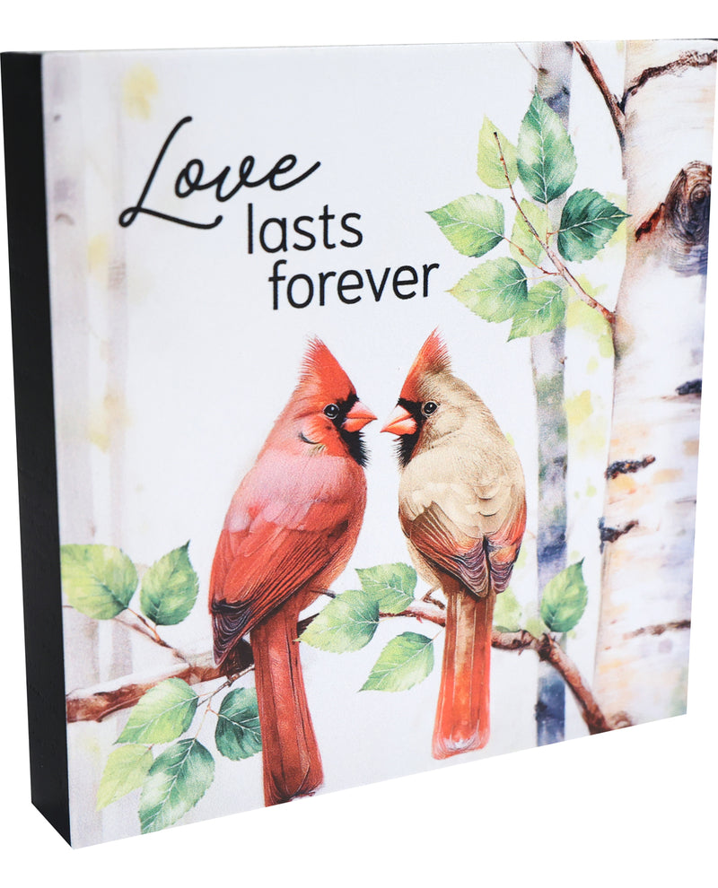Love Last Forever Decorative Square Table Top Sitter