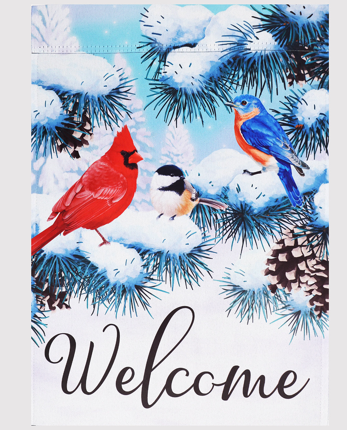 Christmas Songbird Garden Flag