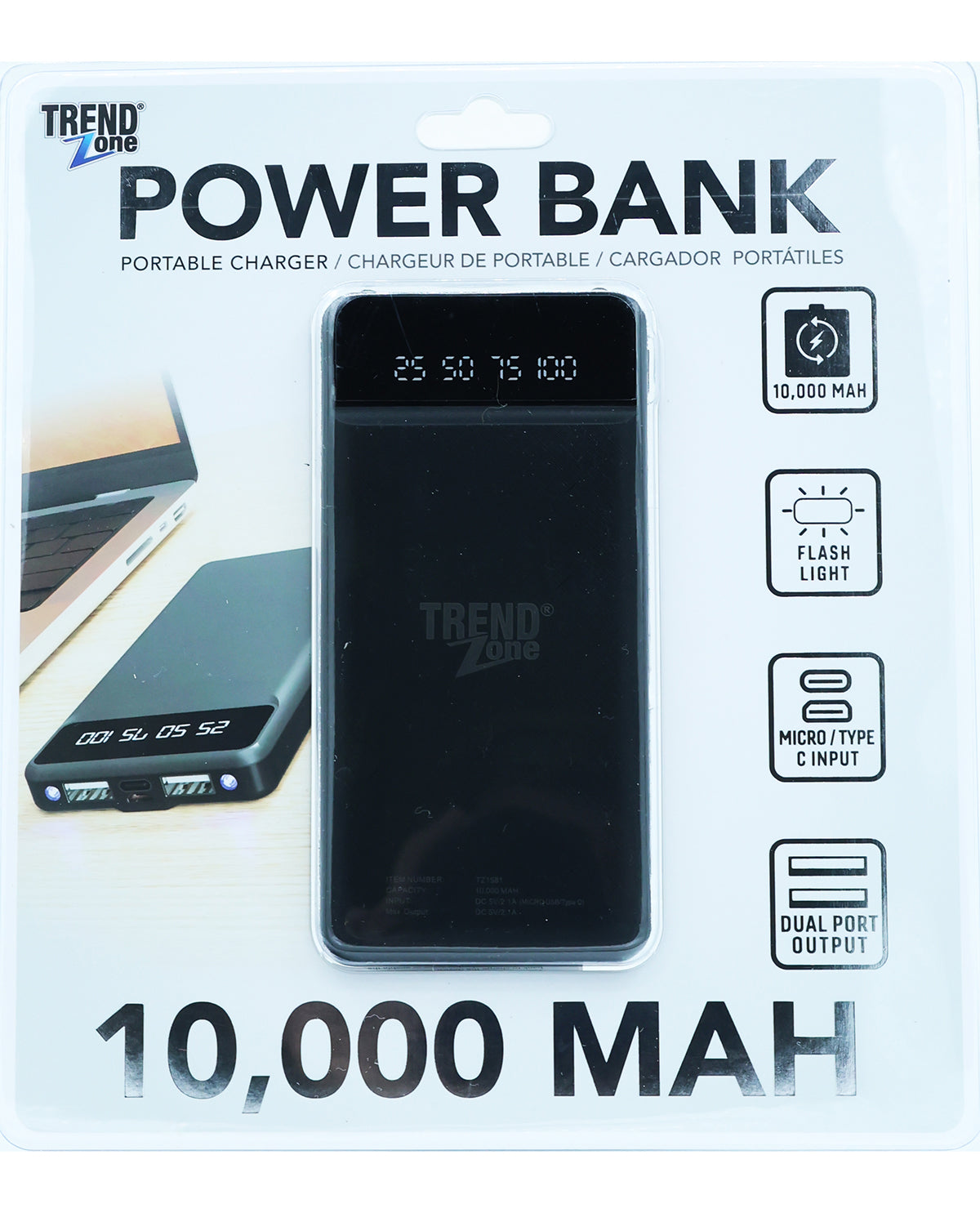 10,000 MAH Multi-Functional Power Bank