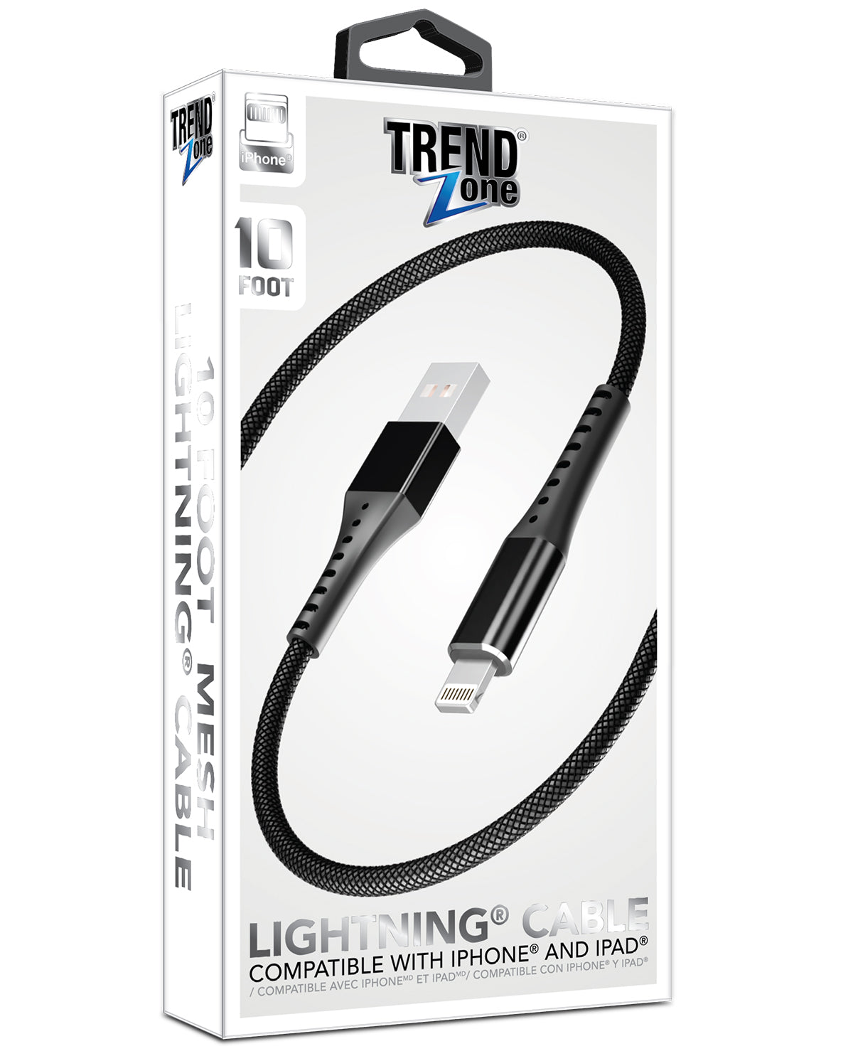 10ft Mesh Iphone Cable