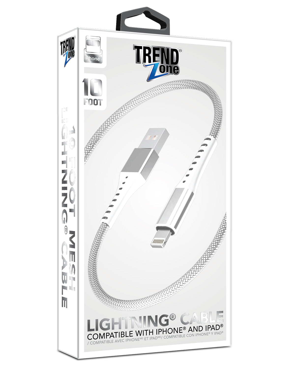 10ft Mesh Iphone Cable