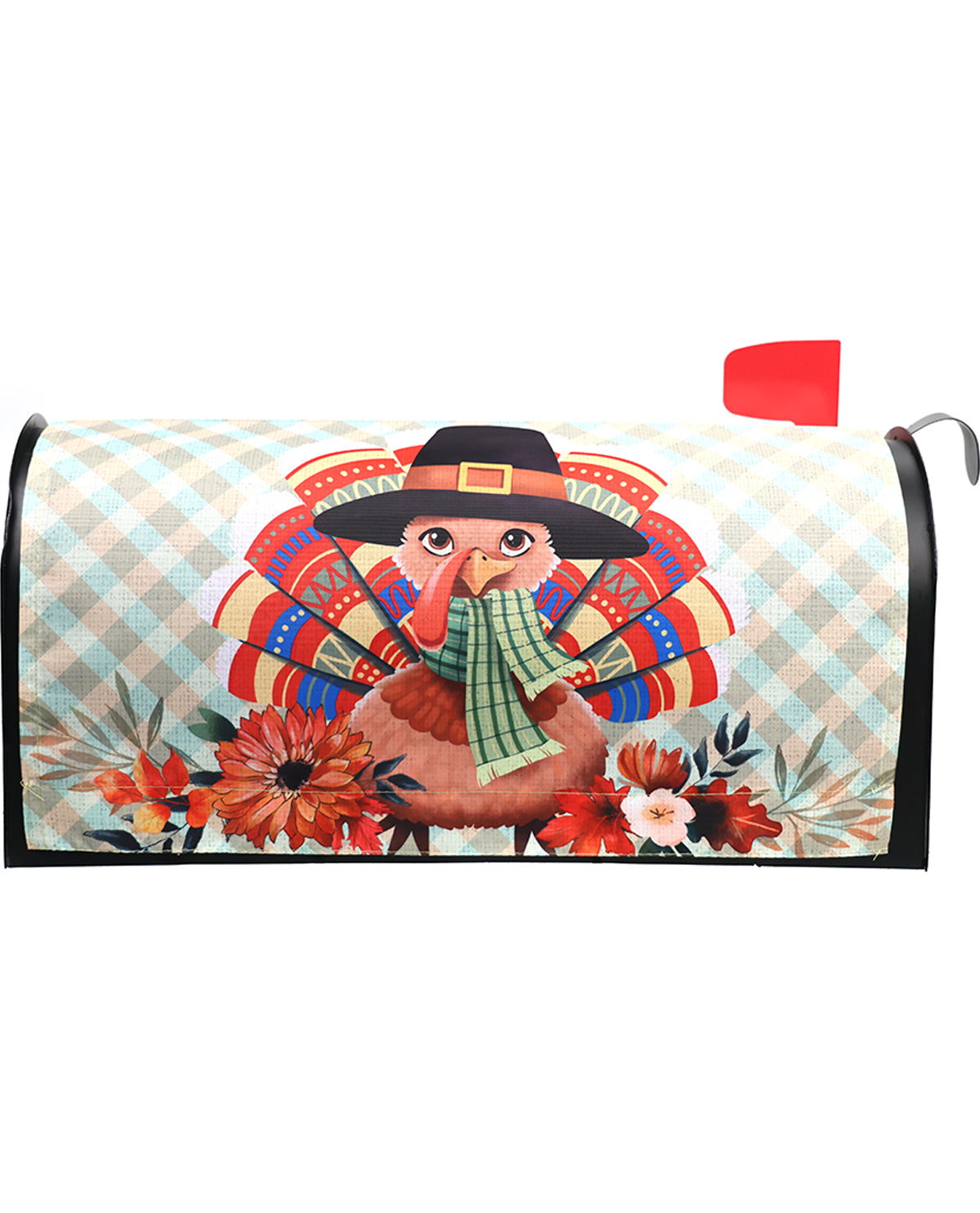 Happy Thanksgiving Turkey Mailbox Cover