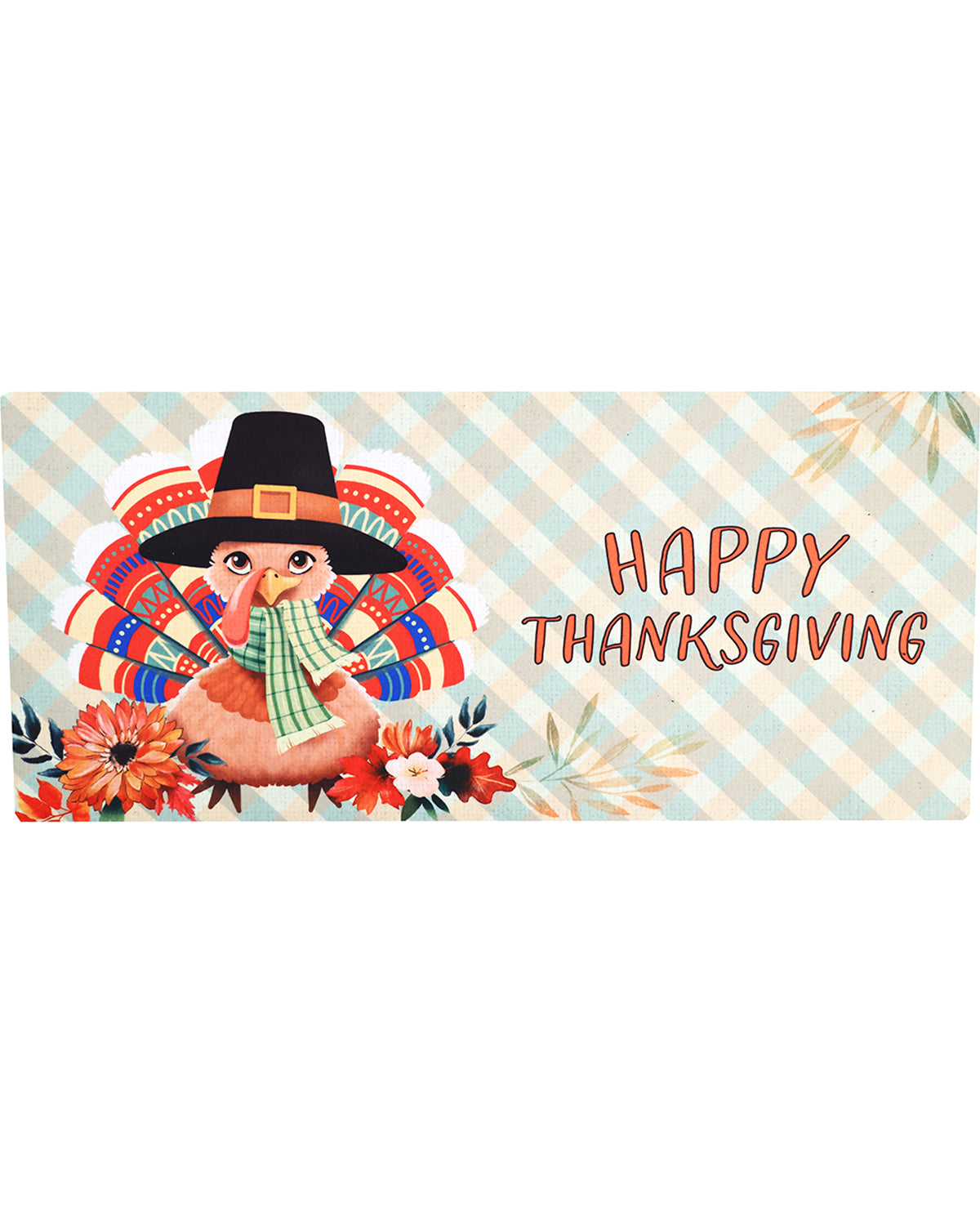 Happy Thanksgiving Turkey Sassafras Switch Mat