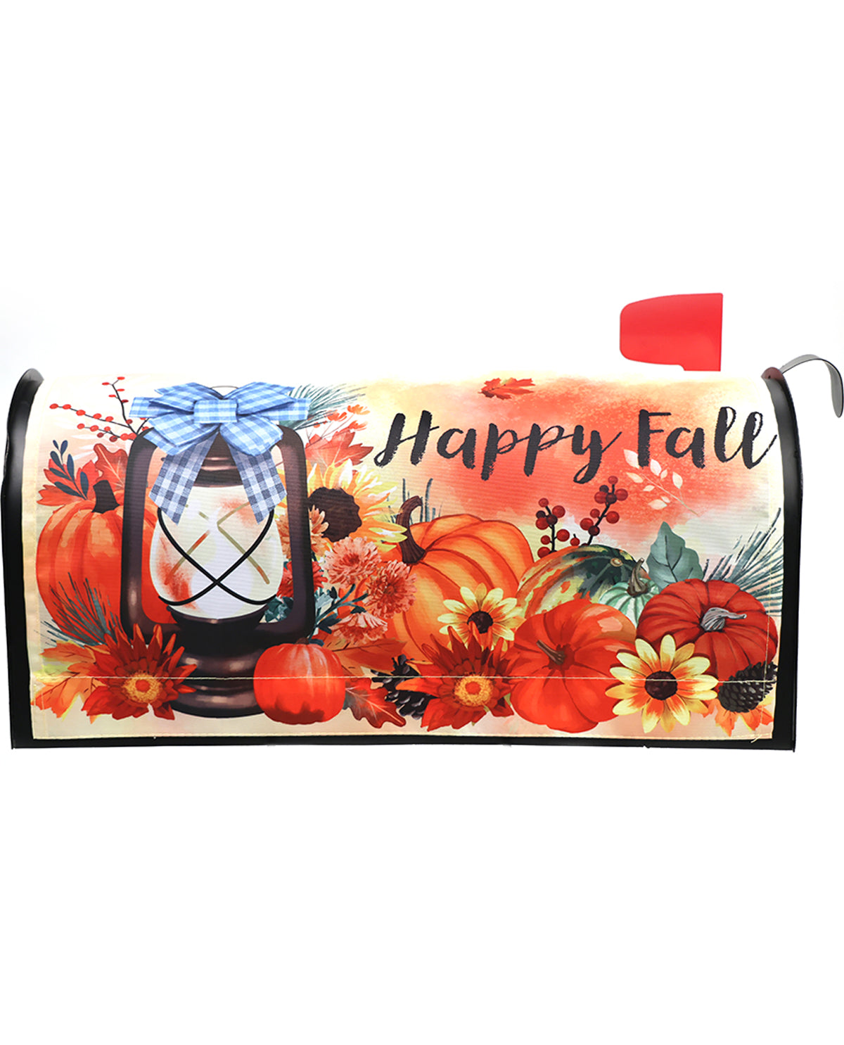 Happy Fall Lantern Mailbox Cover