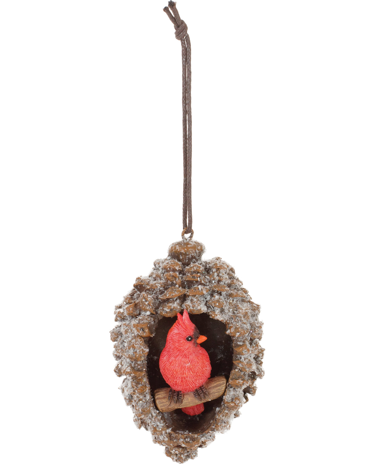 Cardinal In Cone Ornament