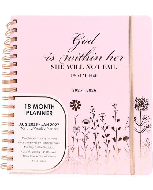 God Within Large Pink Spiral Agenda