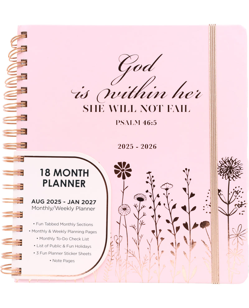 God Within Large Pink Spiral Agenda