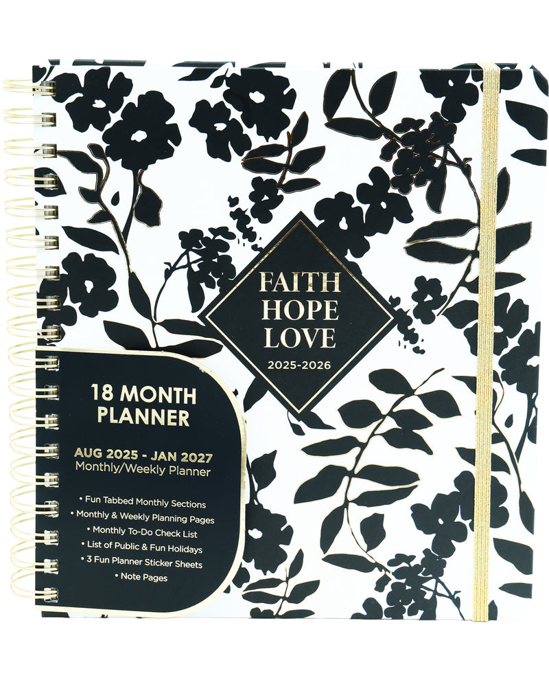Faith, Hope, & Love Large Spiral Agenda