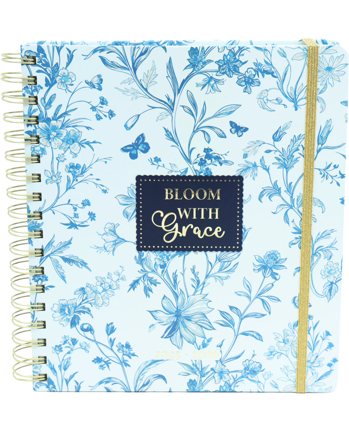 Bloom With Grace 18-Month Large Spiral Agenda