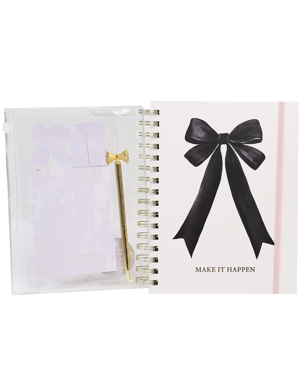 Black Bow Agenda & Stationery Set