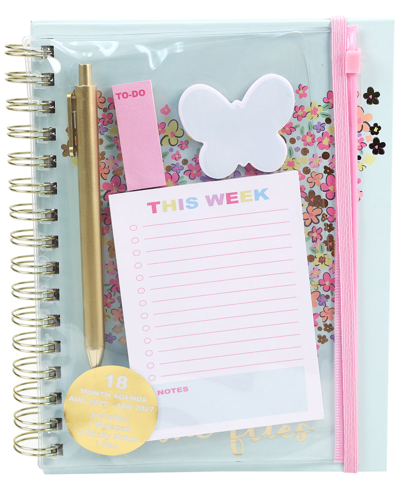 Brave Butterfly 18-Month Agenda & Stationery Set