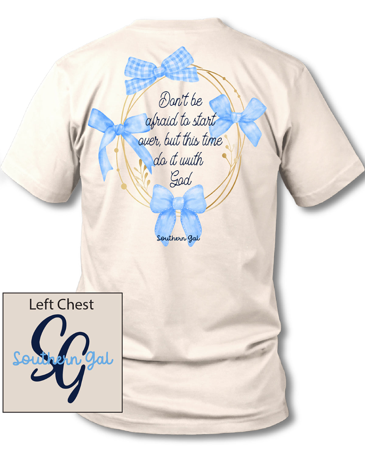 Southern Gal Plus Start Over Short Sleeve Screen Tee