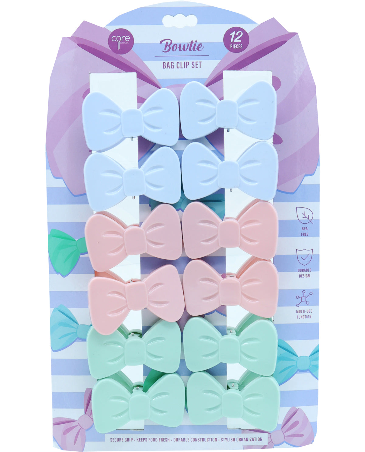 Bow Bag Chip Clip Set