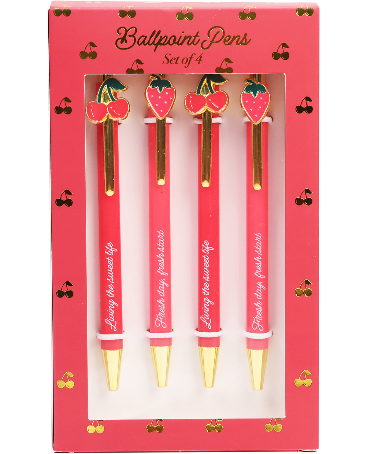 Positive Affirmation Fruits Ballpoint Pen Set