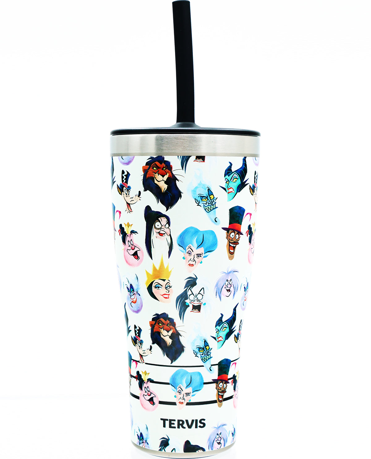 30oz. Tervis Disney Villians Portrait Stainless Steel Tumber with Straw Lid
