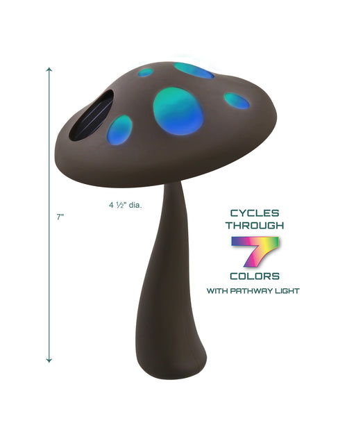 2pk Mini Color Changing Mushroom Light