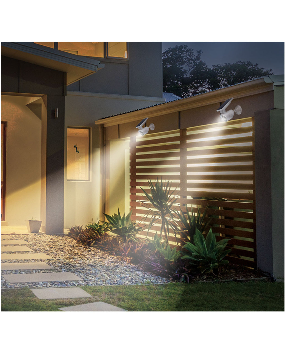Motion Activated Night Beam Spotlight - 300 Lumens - White