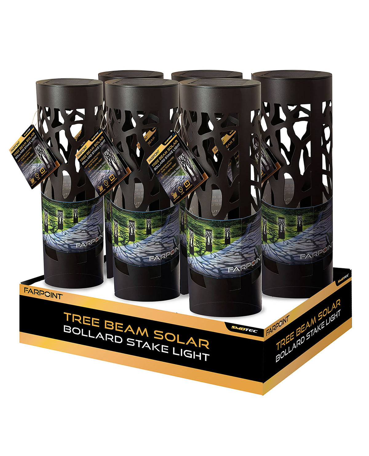 Tree Beam Solar Bollard Stake Light