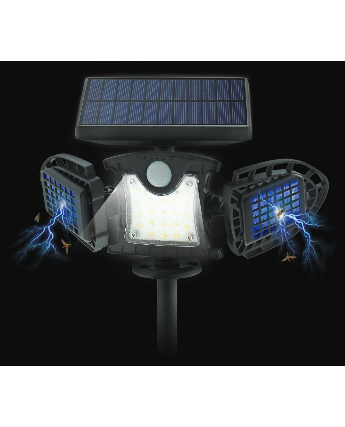 Bug Zapper Solar Stake Light - 500 Lumens