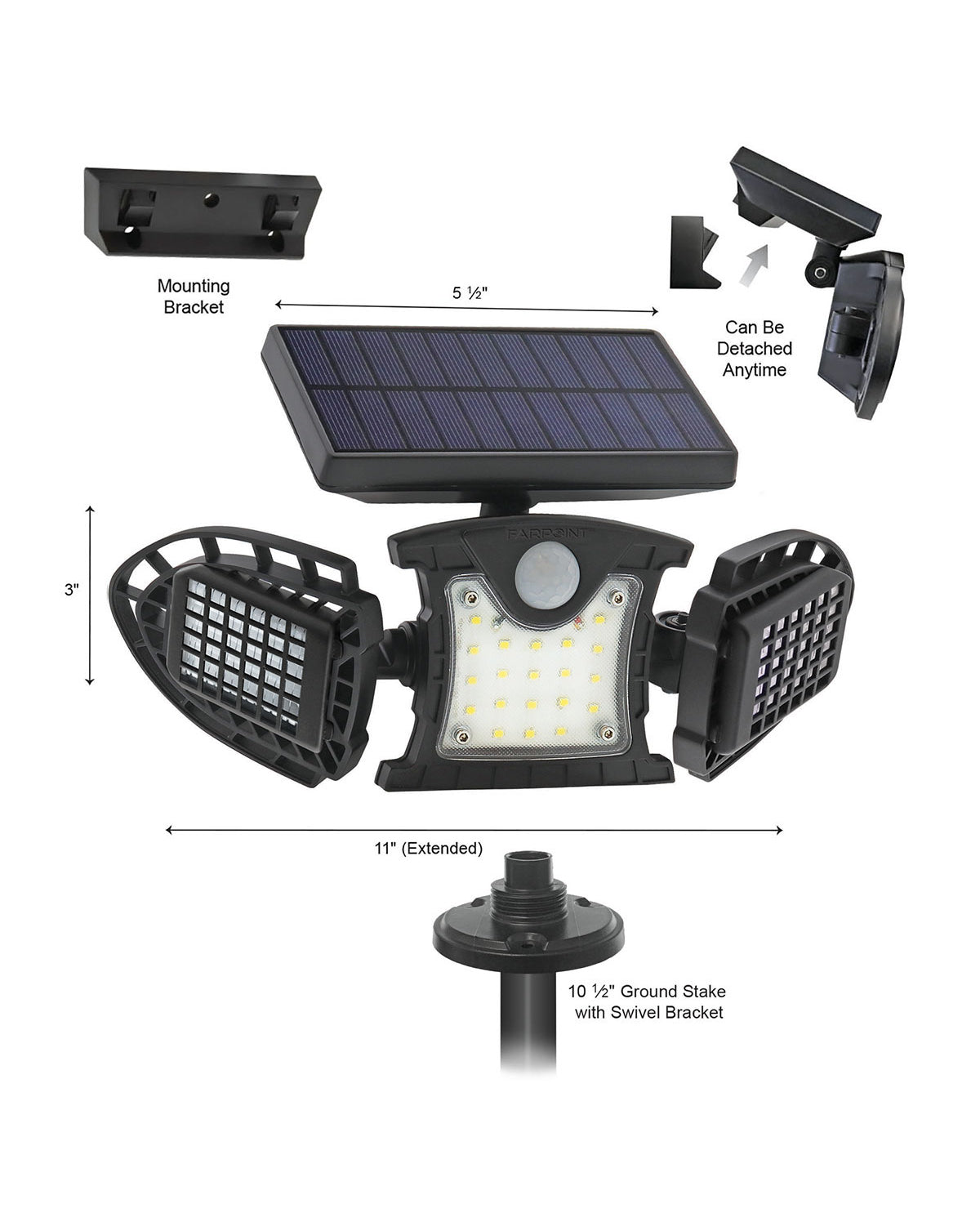 Bug Zapper Solar Stake Light - 500 Lumens