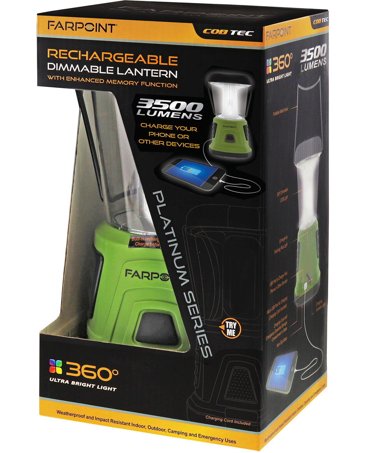 Farpoint Rechargeable Dimmable Lantern