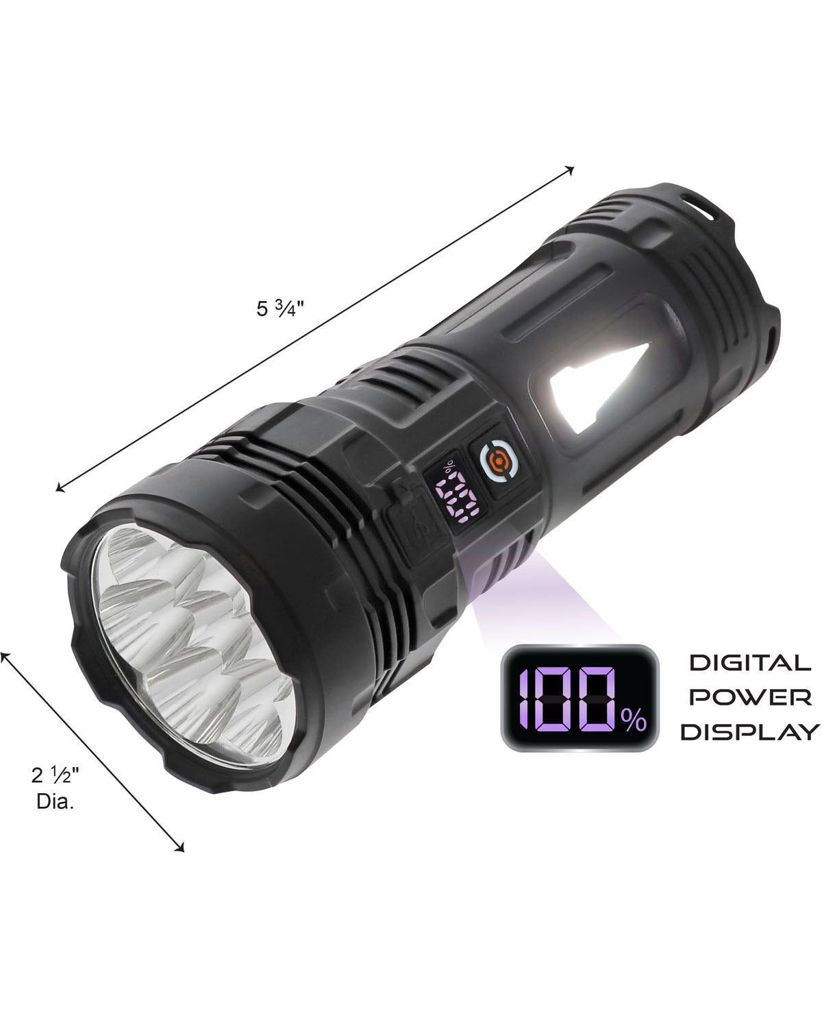 Farpoint Rechargeable Dual Beam Flashlight Farpoint Rechargeable Dual Beam Flashlight