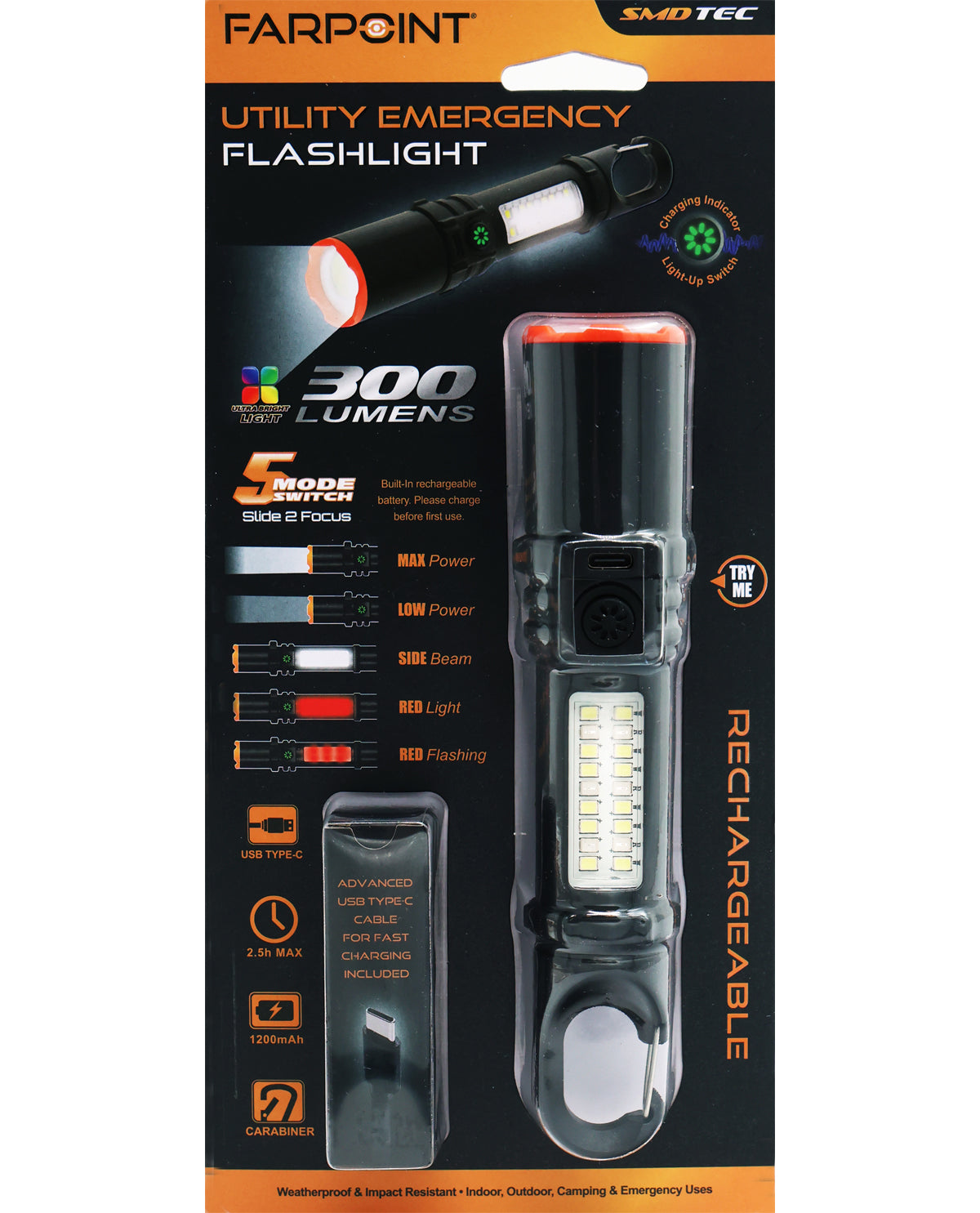Utility Emergency Flashlight