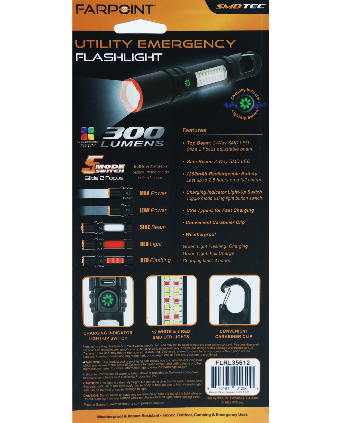 Utility Emergency Flashlight