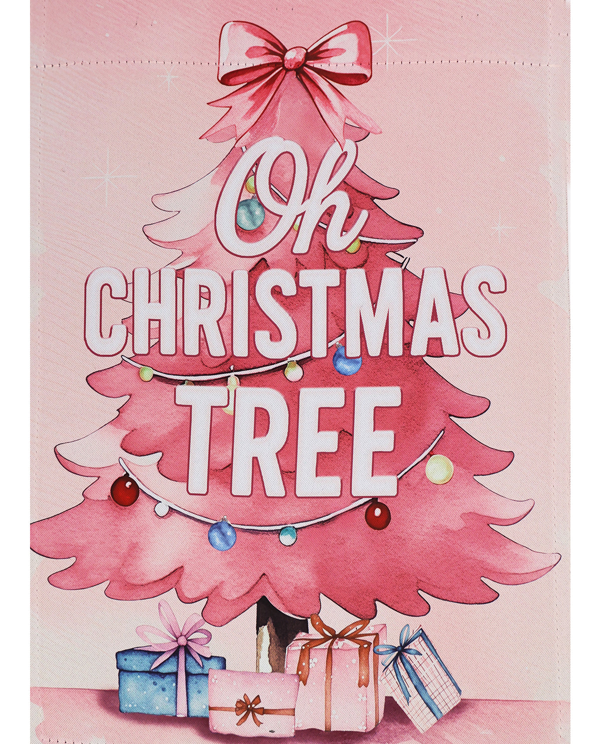 Oh Christmas Tree Suede Garden Flag