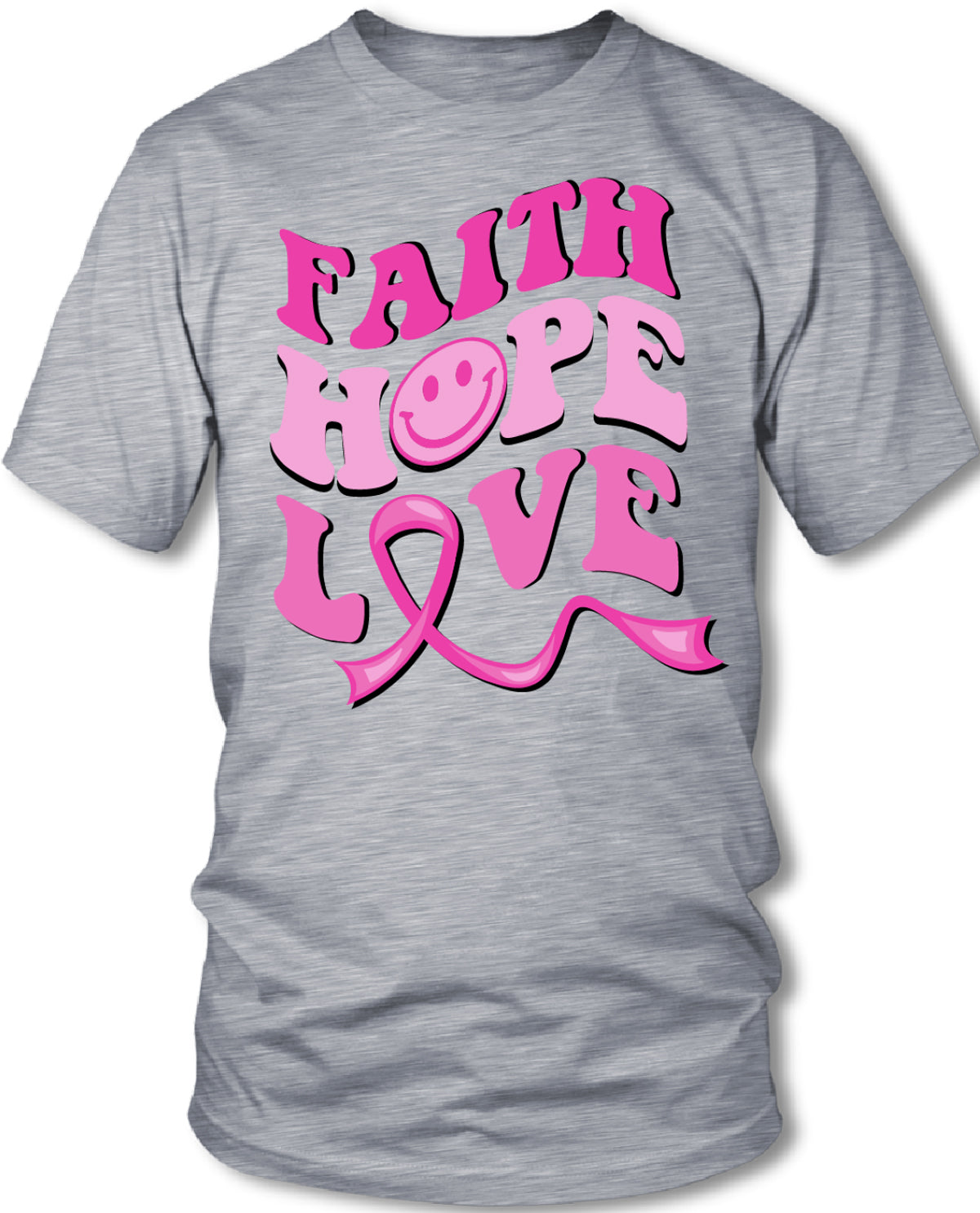 Missy Smile Breast Cancer Awareness Short Sleeve Tee