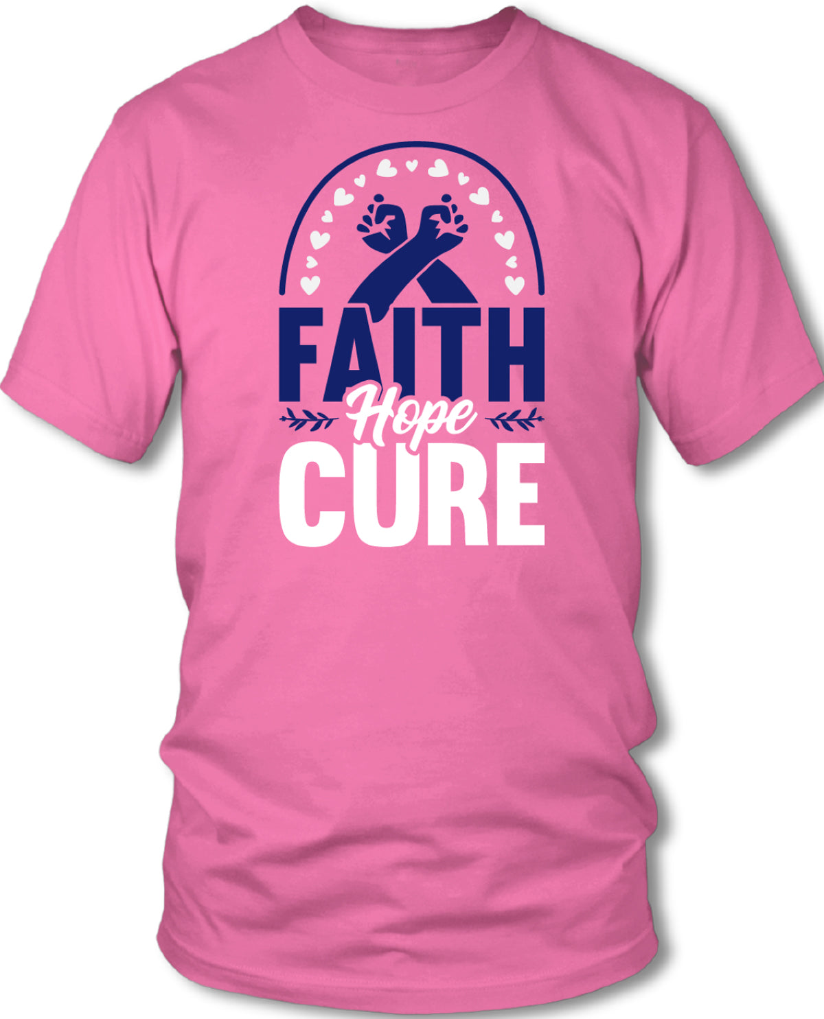 Missy Breast Cancer Awareness Faith & Hope Short Sleeve Tee